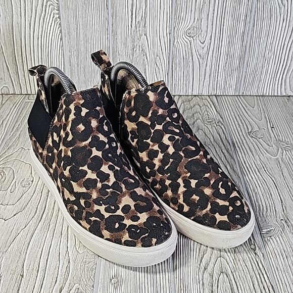 Steve Madden CRUSHIN Animal Print Wedge Ankle Boot Sneakers, Women's 9 - Picture 8 of 13